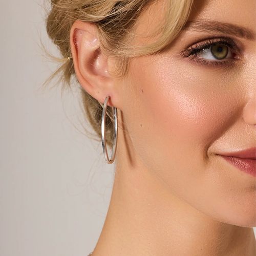 srebrne kolczyki owalne - kdk6475 na Arena.pl