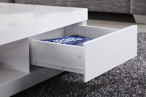 Stolik CUBE biały z szufladami na Arena.pl