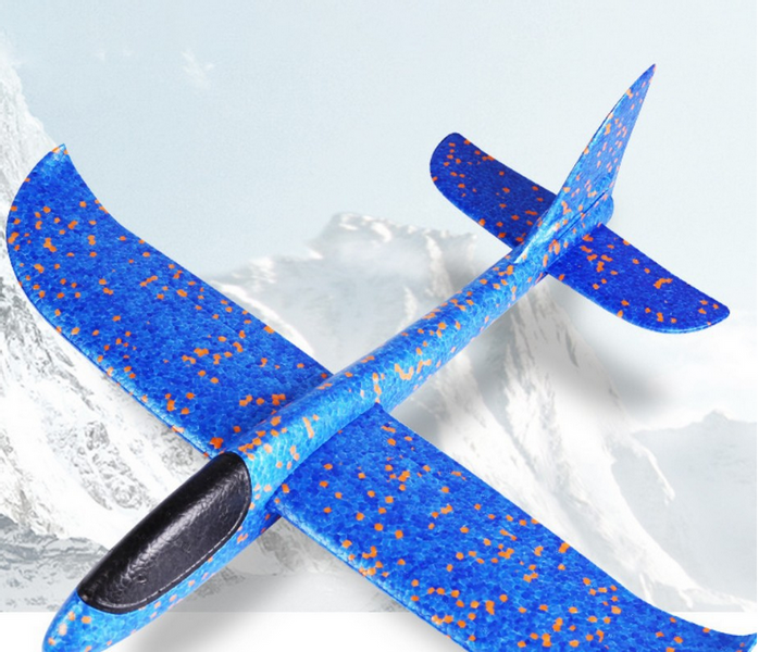 ND41_dS_60147 Samolot styropianowy 48cm niebieski zdjęcie 7