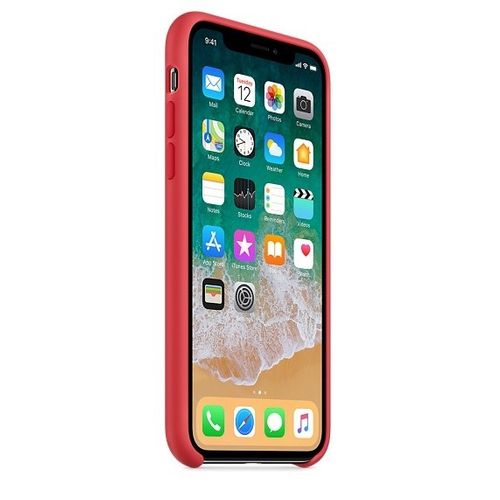 Apple iPhone X Silicone Case - Red Raspberry na Arena.pl