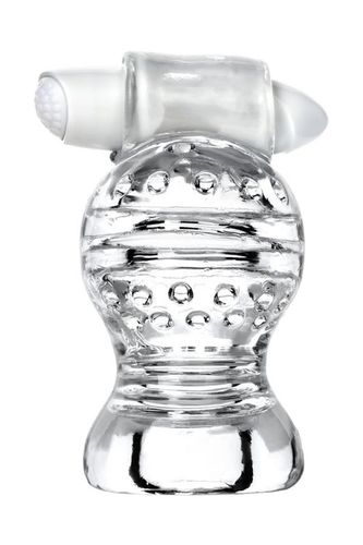 Lingam Shakti, Vibrating Masturbator, Tpe, Transparent, 9 Cm na Arena.pl