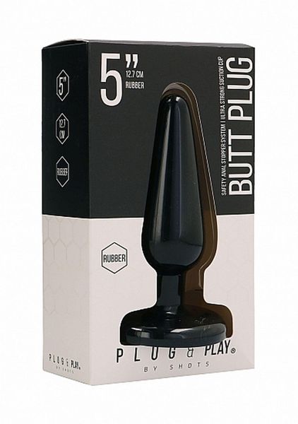 Butt Plug - Basic - 5 Inch - Black zdjęcie 2
