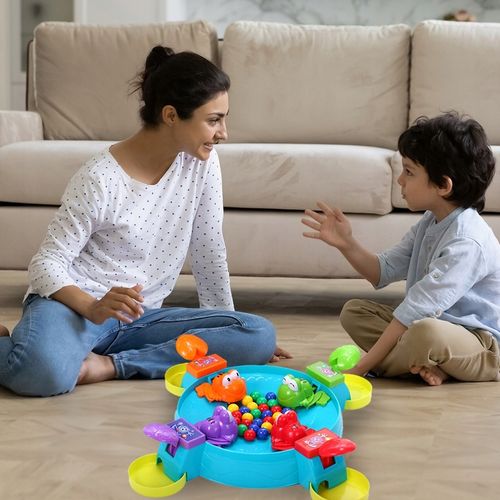 GRA ZRĘCZNOŚCIOWA GŁODNE ŻABKI KARMIENIE GŁODNYCH ŻABEK GRA DLA 2-4 OSÓB na Arena.pl