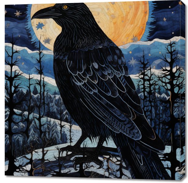 Obraz 100x100cm Kruczy Mąciciel zdjęcie 1