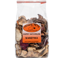HERBAL PETS Chipsy Naturalne Warzywa przysmak królika kawii gryzoni 125g