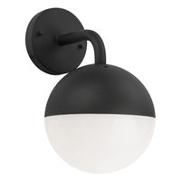 Lampa elewacyjna kinkiet ogrodowy ULSA dół czarna IP44