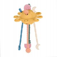 PETITE&MARS Silikonowa zabawka sensoryczna Crazy planet Intense Ochre 10m+