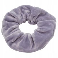 Gumka do włosów scrunchies welur jasny szary MF23450-54