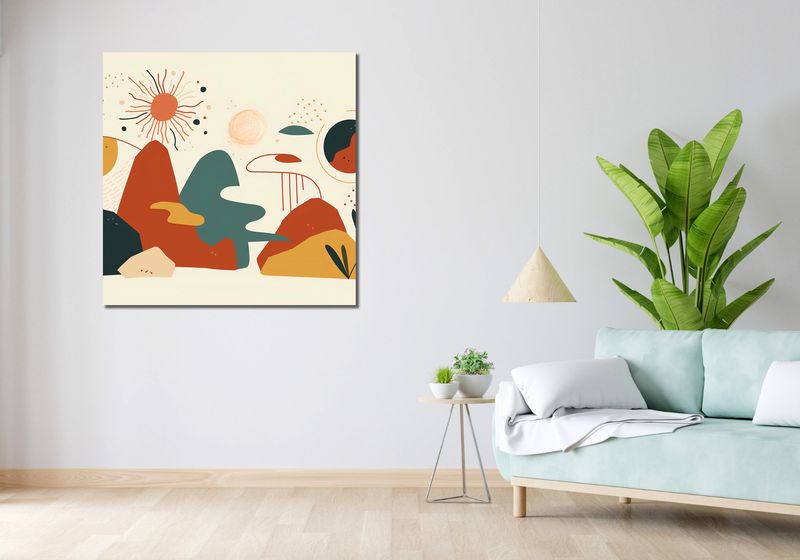 Obraz 100x100cm Kosmos Barw zdjęcie 2