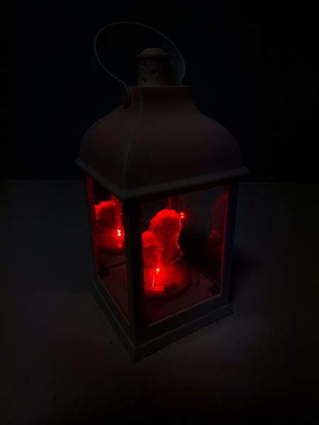 LATARENKA LED LAMPION ZNICZ SERCE NA BATERIE DEKORACYJNA BIAŁA WKŁAD KOLORY zdjęcie 15