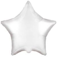 Balon foliowy gwiazda srebrna, 45 cm