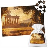 PUZZLE TRADYCYJNE - GRECJA ZABYTEK WIDOKI PIĘKNE - 35 el