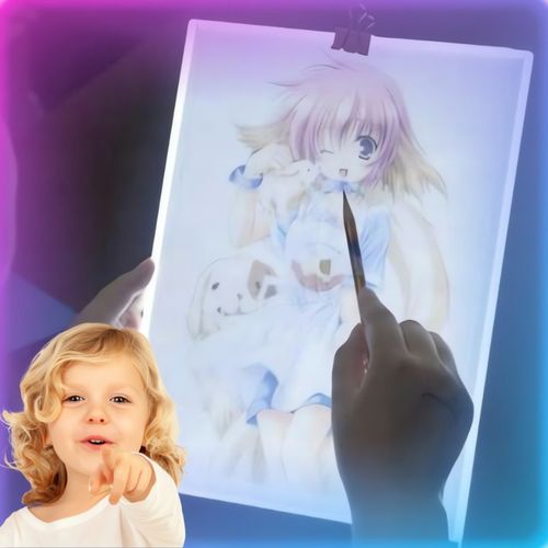 TABLET GRAFICZNY TABLICA DESKA KREŚLARSKA do rysowania kalka LED A4 PREZENT na Arena.pl