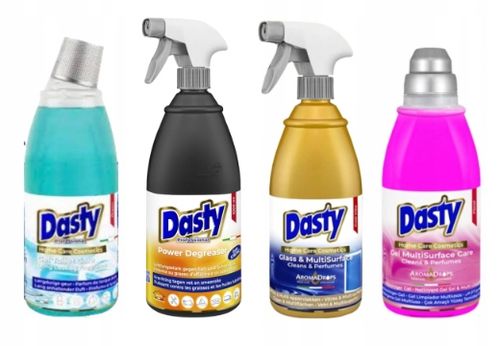 Dasty Zestaw Chemii Domowej - Szyby 0,7L, Podłogi 0,7L,  Wc 0,75L, Odtłusz na Arena.pl