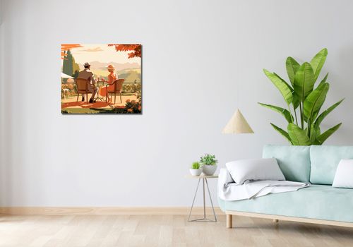 Obraz 70x60cm Retro Randka na Arena.pl