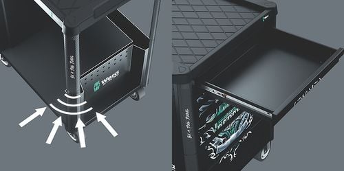 wózek warsztatowy 1 tool rebel 9700 z wyposażeniem, 78cz. - w05150130001 na Arena.pl