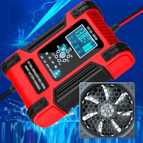 Prostownik SAMOCHODOWY AUTOMATYCZNY Z FUNKCJĄ NAPRAWY AKUMULATORÓW 12V 24V na Arena.pl