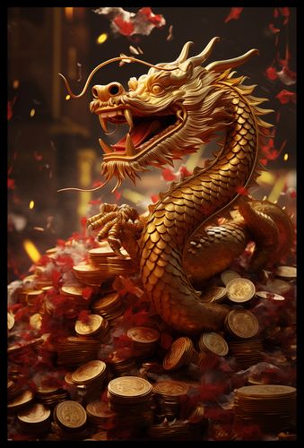 Plakat 40x60cm Smok Bogactwa na Arena.pl