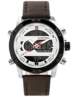 ZEGAREK MĘSKI NAVIFORCE - NF9097 - brown/silver + GRAWER