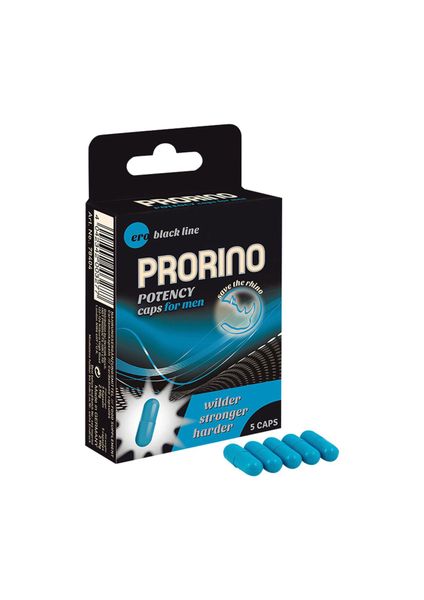 Supl.diety-PRORINO Men- 5pcs black line Potency Caps zdjęcie 1