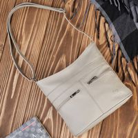 torebeczka damska skórzana listonoszka szara paolo peruzzi z-53-gr