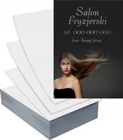 Ulotki A6 1000 szt firmowe reklamowe FRYZJER DAMSKI + PROJEKT GRATIS
