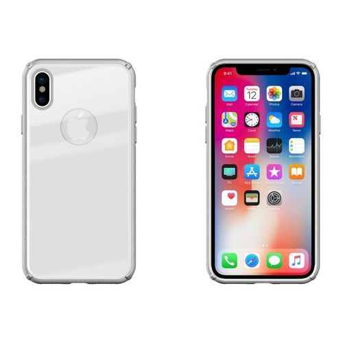 TEMPERED GLASS CASE IPHONE X / IPHONE XS BIAŁY na Arena.pl