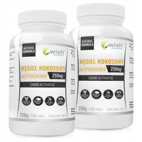 WĘGIEL KOKOSOWY AKTYWOWANY 100% PURE POWDER 2x250g
