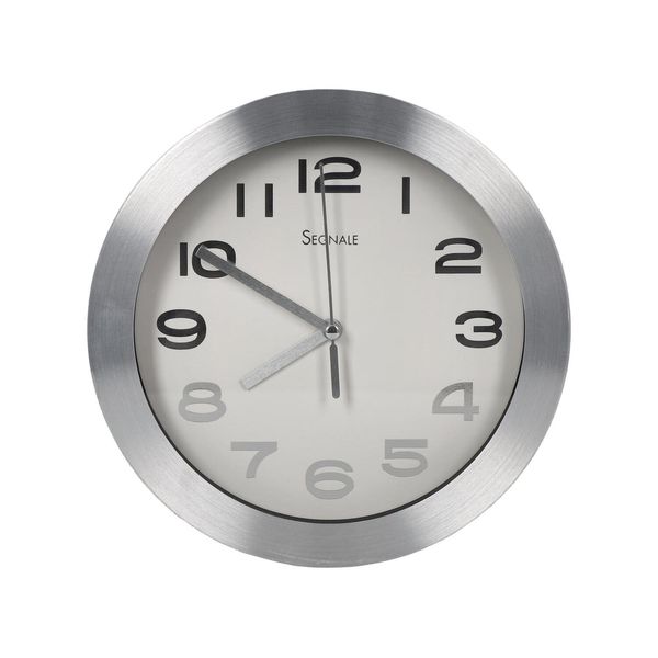 Zegar Ago chrom / biały zdjęcie 1