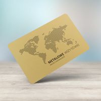 Metalowe wizytówki - 10 szt.