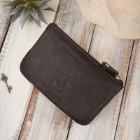 etui na klucze skórzane brązowe pojemne ze skóry