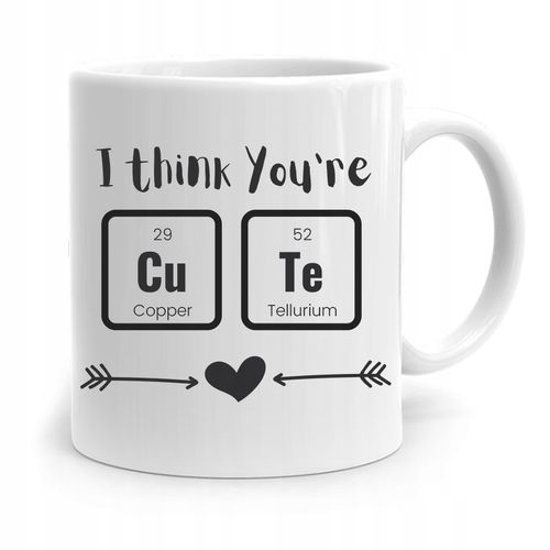 Kubek Prezent Na Walentynki I Think You're Cute Z Nadrukiem Ze Zdjęciem na Arena.pl