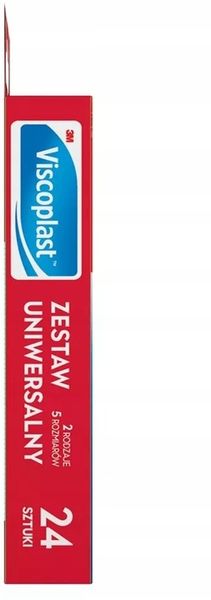 VISCOPLAST Zestaw plastrów uniwersalnych 24 SZTUKI MIX ROZMIARÓW x 2 opak zdjęcie 3