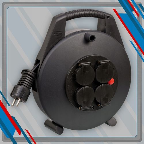 Przedłużacz bębnowy mini na bębnie 4 gniazda kabel 8 m Brennenstuhl na Arena.pl