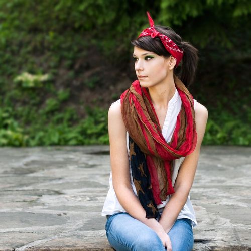 Bandana Classic rebel biała na Arena.pl