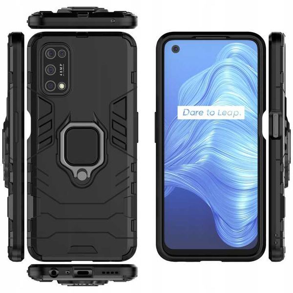 Spacecase X-Ring Realme 7 5G Czarny zdjęcie 4