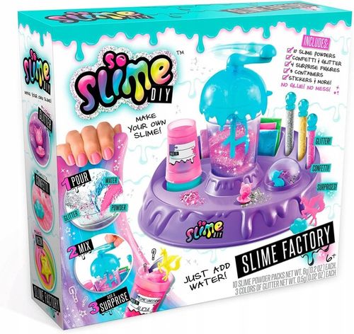 FABRYKA SLIME GLUTY DUŻY ZESTAW BROKAT SOSLIME FABRYKA DO ROBIENIA GLUTÓW na Arena.pl