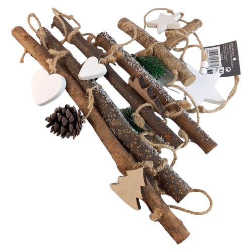 choinka dekoracja wisząca z ozdobami ścienna biała na Arena.pl