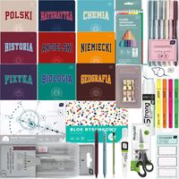 WYPRAWKA SZKOLNA INTERDRUK KLASA 4-8 55 SZT. WIELOKOLOROWA