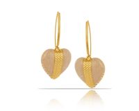 Kolczyki perłowe serca z kryształkami z kolekcji Heart Harmony