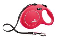 flexi smycz new classic l taśma 8m do 50kg czerwona