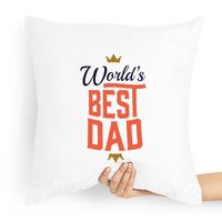 Poduszka Prezent Dla Taty Ojca World's Best Dad Z Nadrukiem Ze Zdjęciem