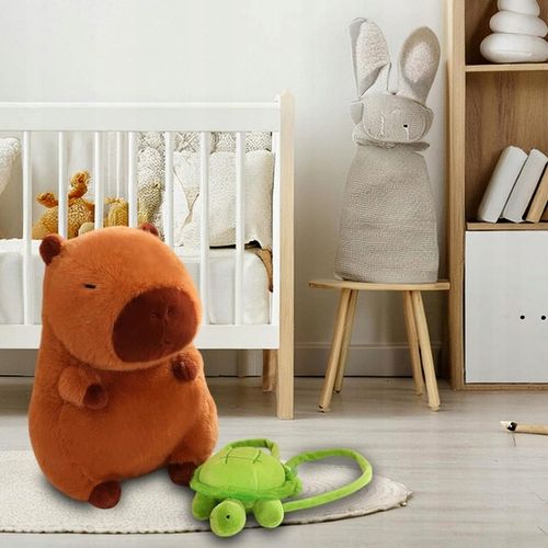 Maskotka Pluszowa Kapibara z Plecakiem 30 cm XL Miękki Pluszak Zwierzątko na Arena.pl