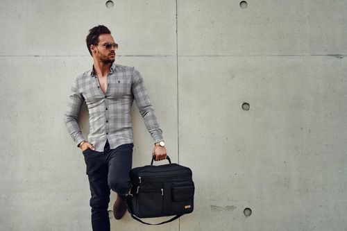 Torba męska na ramię DUŻA do pracy listonoszka mocna na laptopa na Arena.pl