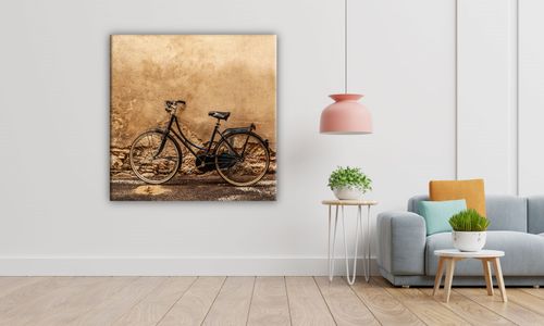 OBRAZ NA PŁÓTNIE 088 Retro rower 50x50cm na Arena.pl