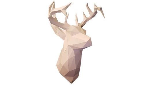 RENIFER głowa ŁOŚ JELEŃ ozdoba ścienna OBRAZ 3D na Arena.pl