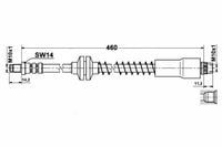 Peugeot 807 Zestaw Przewodów Hamulcowych Elastycznych Gumowych