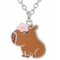 Srebrny naszyjnik dla dziewczynki kapibara srebro próba 925