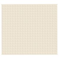 Koc obciążeniowy, kremowy, 200x220 cm, 9 kg, tkanina