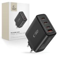 Ładowarka Tech-Protect 100W GaN 4xUSB-C Szybkie Ładowanie PD QC3.0